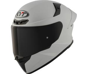 KYT TT-Revo Plain Helmet, light grey matt, size XL (61/62)