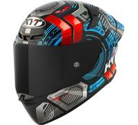KYT TT-Revo Synchrotron Helmet, red-blue, size 2XL for Men