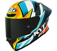 KYT TT-Revo Tati Replica Helmet, blue-orange, size L for Men