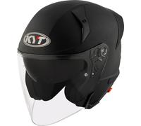 KYT TTR-Jet Plain Jet Helmet, black, size M for Men