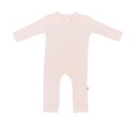 KYTE BABY Unisex Rayon Made From Bamboo Zippered Rompers Blush 12-18 Months