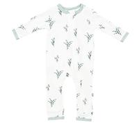 KYTE BABY Unisex Rayon Made From Bamboo Zippered Rompers Eucalyptus Newborn