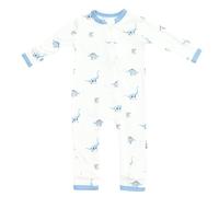 KYTE BABY Unisex Rayon Made From Bamboo Zippered Rompers Jurassic 3-6 Months