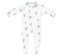 KYTE BABY Unisex Zipper Closure Footies, Rayon Made From Bamboo Eucalyptus 12-18 Months
