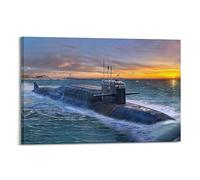 KYTIN Naval Warships Poster Russian Strategic Nuclear Submarine Tula Decorative Painting Canvas 08x12inch(20x30cm)