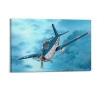 KYTIN Vintage Military Aircraft Poster Breguet 1050 Alize ALM Anti-submarine Aircraft Decorative Painting Canvas 08x12inch(20x30cm)