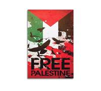 KYTIN Vintage Palestine-Israel War Poster Free Palestine Stop The War Decorative Painting Canvas 16x24inch(40x60cm)