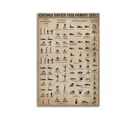 KYTIN YOGA Poster ASHTANGA VINYASA YOGA PRIMARY SERIES Decorative Painting Canvas 16x24inch(40x60cm)
