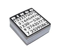 Kyto Bingo card set 500 pieces - 500 different cards large set made of paper, additional cards for traditional game, play with friends, family and children