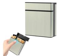 Kytpyi Cigarette Case, Cigarette Box, Moistureproof Sweatproof Large Cigs Case Holds 40 Cigarettes for Daily Life Social Gathering etc, Pocket Men Women Cigs Tin for Roll Ups for Gift (Gold)