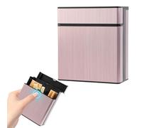 Kytpyi Cigarette Case, Cigarette Box, Moistureproof Sweatproof Large Cigs Case Holds 40 Cigarettes for Daily Life Social Gathering etc, Pocket Men Women Cigs Tin for Roll Ups for Gift (Pink)