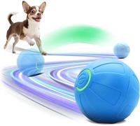 Kytujoy Interactive Small Dog Toy Ball, 2 Inch Smart Jumping Ball for Puppy/Small Dogs, Activated Automatic Bouncing Moving Vibrating, Dog Toy for Small Dogs to Keep Them Busy（Sky Blue）