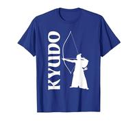 Kyudo Archery Samurai Japanese Archery yumi Bows T-Shirt, Men, Royal Blue, Small