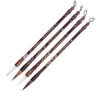 KYUEPONG Chinese Calligraphy Brush, 4Pcs/Set Chinese Traditions Calligraphy Brushes Paint Brush Painting Supplies