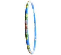 KYUEPONG Cloisonne Bracelet,Enamel Bracelet, Cloisonne Enamel Flower Large Thin Bangles Ethnic Bracelets for Women Jewelry Gifts(Light blue)
