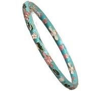KYUEPONG Cloisonne Enamel Bangle Thin Bracelet,Colorful Bracelets for Women Accessories(Sky blue)