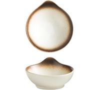 KYUEPONG Sauce Dish, Sauce Dish 4 Inch Barbecue Seasoning Snack Plate Creative Mini Bowl Ceramic Small Dip Dessert(B)