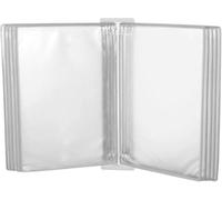 KYUEPONG Wall Mounted Reference System, A3 Size Paper Document Folder,10 Pages File Organizer,Wall Hanging Units Flip(White)