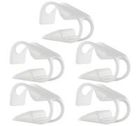 Kyuionty 1/2" - 5/8" Plastic Tubing Clamps Adjustable Tube Clamp, Laboratory Pinch Valve Flow Control Hose Clamp - Pack of 5 White