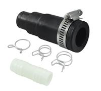 Kyuionty 1 Set Dishwasher Drain Hose Adapter, Compatible with Insinkerator Garbage Disposals Hose Connector, Include Inlet Connector, Hose Clamp and Spring Clamps