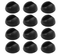 Kyuionty 12Pcs Hairpin Leg Protector Feet Fits 3/8" - 1/2" Thick Rods, Furniture Table Chair Feet & Floor Protector Tip Table Chair Leg Rubber Caps (Black)