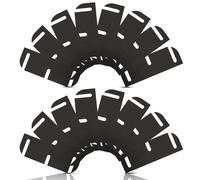 Kyuionty 16 Pcs Black Door Hinge Shims, Can Be Trimmed 3.5 Inch Hinge Spacers for Quick Door Alignment & Repair, 0.04 Inch Thick