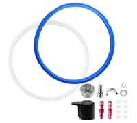 Kyuionty 18 Pcs Replacement Parts for Instant Pot Duo 5, 6 Quart, Instant Pot Accessories with Sealing Ring, Steam Release Valve, Anti-Block Shield, Valve Sealing Ring, Float Valve and Gasket