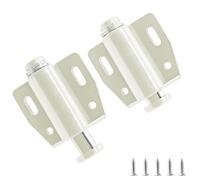 Kyuionty 2 Pack Cabinet Magnetic Touch Latch, Push to Open Catches Magnet Push Release Latches Hardware for Kitchen Cabinet Drawer Cupboard Closet Door (White)