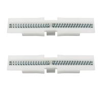 Kyuionty 2 Pcs Bi-Fold Door Slide Guide, White ABS Bifold Closet Door Hardware with Two Way Spring for Top Mount Protect Track, Fits 1in. to 1-3/8in. Doors