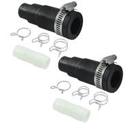 Kyuionty 2 Set Dishwasher Drain Hose Adapter, Compatible with Insinkerator Garbage Disposals Hose Connector, Include Inlet Connector, Hose Clamp and Spring Clamps
