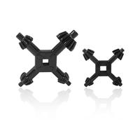 Kyuionty 2Pcs 4 Way Chuck Key - 4 in 1 Drill Chuck Key Drill Chuck Wrench for Drill Press and Power Tools