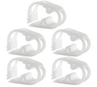Kyuionty 5 Pcs Tubing Clamp, 1/4"-1/2" O.D. Adjustable White Hose Clamp