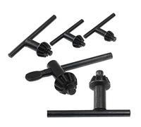 Kyuionty 5 Sizes Drill Chuck Key Wrench Steel Electric Drill Clamping Tool (Chuck Diameter: 3/4" / 5/8" / 1/2" / 3/8" / 1/4")
