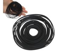 Kyuionty 50 Pcs Recorder Belts Mix 40-135mm, 1mm Flat Rubber