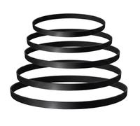 Kyuionty 5Pcs 5 Sizes Turntable Belts, 128-300mm Record Player Rubber Drive Belts Replacement, Compatible with Technics Pioneer Belt-Driven Turntable Accessories