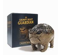 KYVANDO Weird Grumpy Angry Frog Toad Statue - Ugly Cute Resin Sculpture for Garden, Desk or Home Décor, Tiny Novelty Figurine with Gift Box, 1pcs