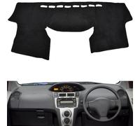 KYVQJDGS Fit for Toyota Yaris Hatchback 2006-2011 RHD, Car Dashboard Cover, Black Multifunction Dashboard Cover mat, Car Accessories, (Rhd,black Edge)