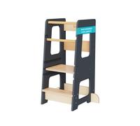 KYWAI® Toddler Kitchen Stool, Kitchen Tower Toddler, Kids Step Stool, Montessori Design, Adjustable to 3 Heights with Double Safety Rail - From a Tree-Planting Brand Supporting Reforestation