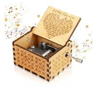 KYWLCO Can't Help Falling in Love Music Box, Hand Crank Musical Boxes, Gifts for Wife Husband Girlfriend Lover Boyfriend Valentine Wedding Anniversary Birthday Christmas