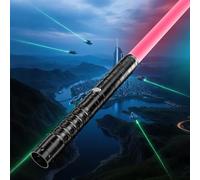 KYWLCO Lightsaber,RGB 15 Colors Metal Handle FX Light sabers,3 Sound Modes,Rechargeable Dueling Light saber for Children and Adults Cosplay Party (1 Pack Black)