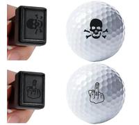 KYWLJPTDPN Golf Ball Marker Stamp Personalized Custom Your Own Golf Ball Reusable & Waterproof Golf Ball Stamps Golfer Gift (I-2Pack)