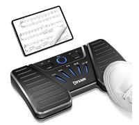 KYXAIN Wireless Page Turner Pedal, Bluetooth Page Turner Pedal for iPad, Rechargeable Bluetooth Music Pedal Swtich for Tablets Phones Compatible with Various Music Apps Anti-slip Slient Foot Switches