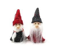 KYXKHSAA Christmas Tree Decorations Set 2pcs Small Cute Dolls Indoor Home Decor for Christmas Holiday New Year Gift Idea Christmas Dolls Decorations for Girls Christmas Tree Decorations Ornaments Set