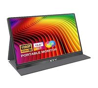 KYY Portable Monitor 15.6'' FHD 1080P USB C HDMI Gaming Monitor Ultra-Slim IPS Display w/Smart Cover & Speakers, Plug&Play, External Monitor for Laptop PC Phone Mac Xbox PS4