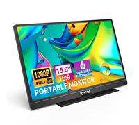KYY Portable Monitor Latest 15.6'' FHD 1080P USB-C HDMI Laptop Monitor w/Smart Cover Bag & Dual Speakers, External HDR Computer Screen, Travel Gaming Monitor for PC MAC Phone Xbox PS4/5 Switch