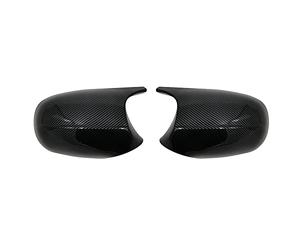 KYYET Carbon Fiber Compatible with 3 Series E90 E91 2009-2011/ E92 E93 2011-2013 LCI M3 Style Side Wing Mirror Cover Caps