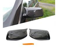 KYYET Carbon Fiber Look M Style Side Wing Mirror Cover Caps For 5 Series E60 E61 E63 E64 2003-2007 Pre-Lci