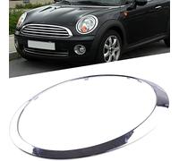 KYYET Chrome Left Side Headlight Trim Ring Bezel Compatible with Mini Cooper 2007-2014 R56 R56 R57 R58 R59