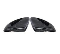 KYYET Compatible with Golf 7 Mk7 7.5 Gtd R L E-Golf Side Wing Rearview Mirror Cover Caps 2013-2017 Gloss Black