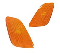 KYYET Left+Right Front Fender Side Marker Lights Lamps Assembly Compatible with 1997-2006 Jeep Wrangler TJ Marker Turn Signal Parking Lights Lamps Housing 55155629AC 55155628AC (Amber Lens)